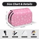 thumbnail image 5 of Disketp Snowflake pink backgrounds Estuche de Lápices de Doble Capa con Tapa Abatible y Cremallera, Organizador Escolar para Adolescentes y Adultos, 5 of 7