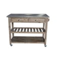 thumbnail image 2 of Sonoma Wire-brush Kitchen Cart, 2 of 3