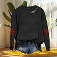 thumbnail image 6 of FDGIU ‌Valentine's Day Shirt Women, Heart Print Long Sleeve T-Shirt with Crew Neck for Valentine's Outfit & Casual Wear, 6 of 6