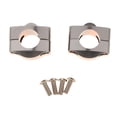 thumbnail image 2 of Kit de montaje universal para manillar sólido, apto para motocicletas, quads y vehículos todo terreno. Plata, 2 of 9