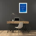 thumbnail image 3 of Borders, Cole 12x14 White Modern Wood Framed Museum Art Print Titled - PP671-Faded Blueprint Couch Patent Poster, 3 of 4