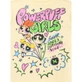 thumbnail image 2 of Powerpuff Girls Girls Rhinestones Graffiti Graphic Boyfriend Tee with Rhinestones and Bike Shorts Set, 2-Piece, Sizes 4-16, 2 of 3