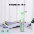 thumbnail image 3 of Handheld Fan with 2000 mAh Powerbank Max 8 Hours Runtime,Personal Fan Portable Battery Operated or USB Powered Folding Personal Fan,3 Speeds,Rechargeable Quiet Mini Fan-Green, 3 of 10