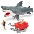 Shop Kid Connection Jumbo Shark Exploration Boat Vehicle Playset, 81 Pieces Great Prices Await