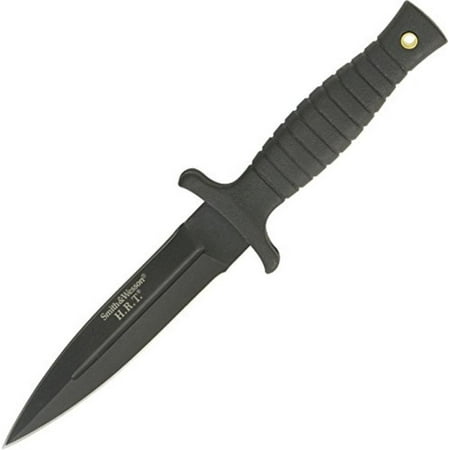 - Smith & Wesson SWHRT9B 9in Stainless Steel Fixed Blade Knife with 4.7in Dagger Point Blade and TPE Handle for Outdoor Tactical Survival and Everyday.., By Smith Wesson