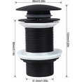 thumbnail image 3 of KAIYANG Tapón de lavabo emergente, color negro, 3 of 3