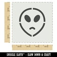 thumbnail image 2 of Sad Alien Emoticon DIY Cookie Wall Craft Stencil - 4.5 Inch, 2 of 5