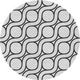 thumbnail image 1 of Ahgly Company Machine Washable Indoor Round Transitional Platinum Gray Area Rugs, 3' Round, 1 of 7