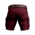 thumbnail image 5 of Sweat Shorts Men Outdoor Lightweight Breathable Hiking Fishing Cargo Shorts Textured Summer Casual Athletic Bottom with Pockets, 5 of 5