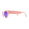 thumbnail image 3 of Womens Classic Mod Cute Cat Eye Plastic Sunglasses Pink Teal Mirror, 3 of 4