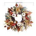 thumbnail image 3 of WIFKLSIIPG Fall Maple Leaf Wreath with Vine Thanksgiving for Autumn Party Home Door Wall, 3 of 8