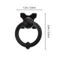 thumbnail image 2 of WEAVILUX 10Pcs Black Zinc Alloy Cabinet Pull Bars Durable Furniture Handles for Home, 2 of 7