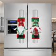 thumbnail image 3 of Festive Holiday Appliance Handle Covers Set for Refrigerator Cabinet and Microwave Kitchen with Decorative Table Banner Design 2PCS, 3 of 6