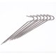 thumbnail image 1 of Estacas galvanizadas para tienda de campaña de 6 pulgadas, estacas de metal para tienda de campaña, estacas de acero resistentes para acampar, ganchos para lona, ​​decoraciones inflables para exterio, 1 of 4