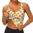 thumbnail image 3 of Hirioo Maple Leaves1 for Women's Sports Vest with Full-Print Design, Stretchy Fabric and Removable Pads-X-Large, 3 of 8