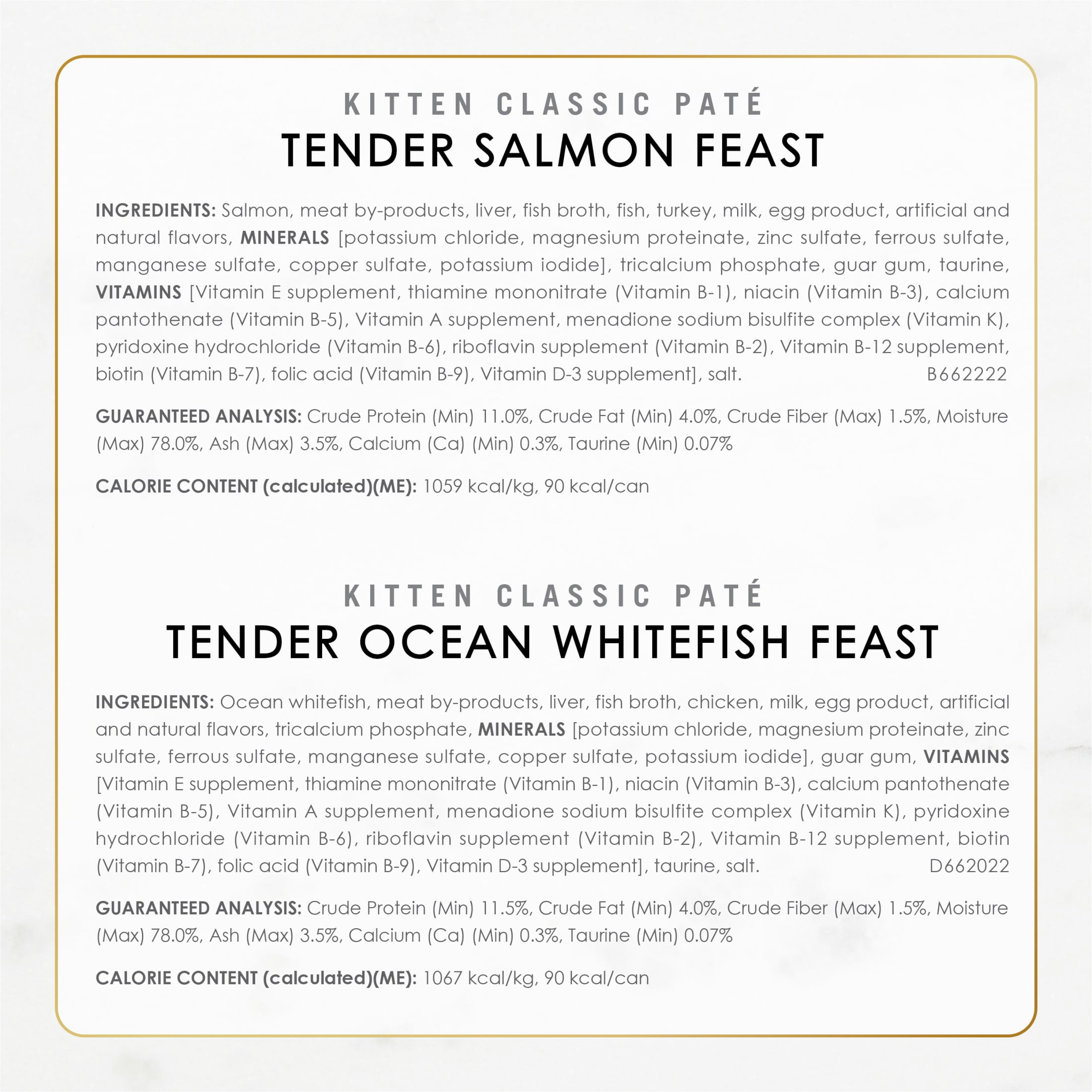 Purina Fancy Feast Kitten Food, Wet Cat Food, Classic Pate Collection with Milk, 3 oz Cans