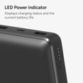thumbnail image 5 of mophie 20k Portable Power Bank and Portable Charger - USB-A and USB-C Inputs -Portable Charger Compatible with iPhone, iPad, AirPods, Samsung Galaxy, Pixel & More - Includes Charging Cable – Black, 5 of 11