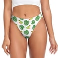 thumbnail image 1 of Balery Frogs And Tropical Leaves Tangas de Algodón para Mujer con Estampado – Ropa Interior Sexy, Transpirable, G-string-4X-Large, 1 of 6