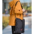 thumbnail image 3 of 10L Crossbody Bag, 3-Way Waterproof Corduroy Tote Bag for Women and Men with Zipper and Inner Pockets Tote Bag, Suitable For Travel and Daily Use, Black, 3 of 8