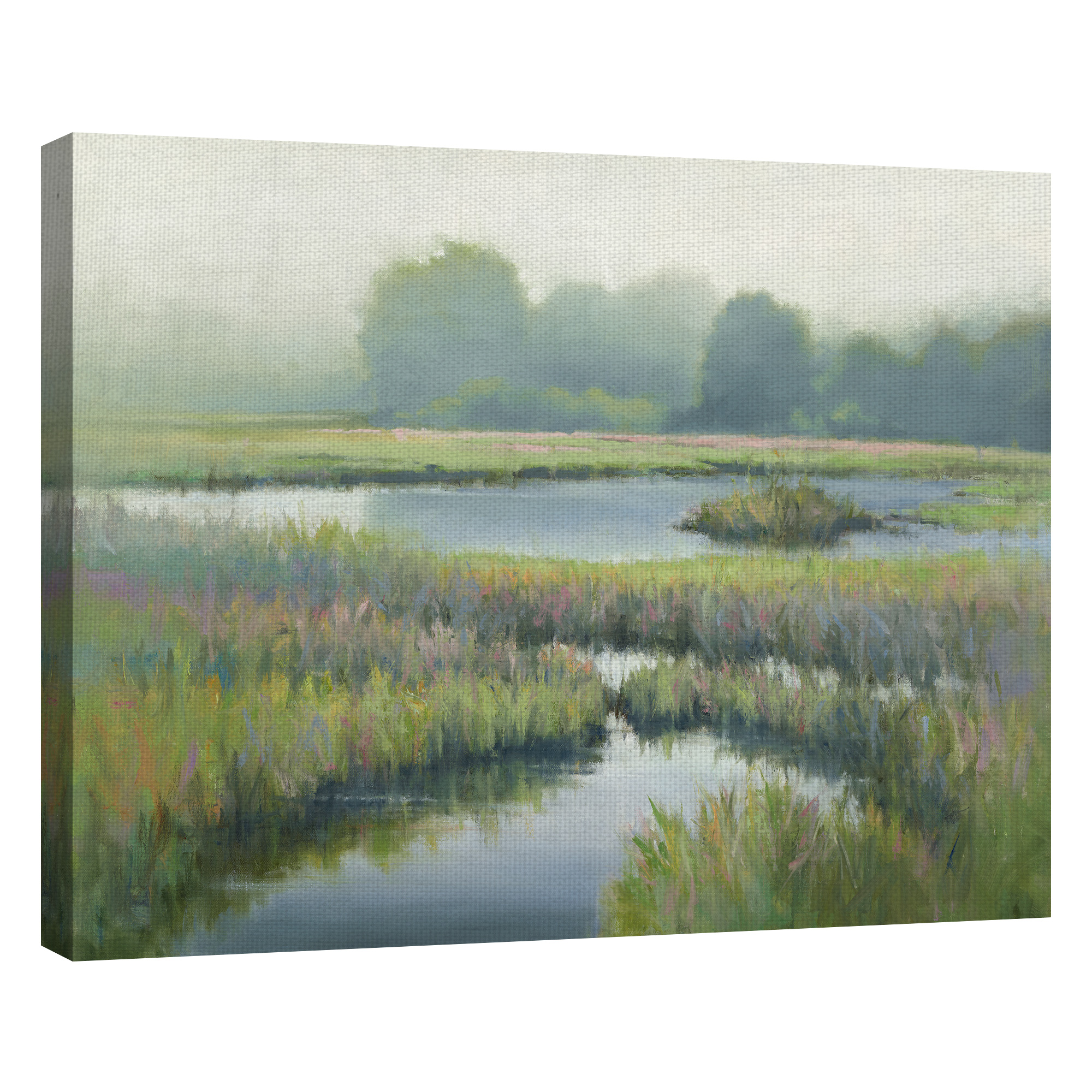 Masterpiece Art Gallery Morning At Edmund's Marsh By David Marty Canvas Art Print 22" x 28"