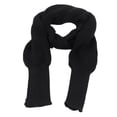 thumbnail image 5 of (2pc)MSJUHEG Sheer Scarf,Boho Scarf,Scarves Lightweight,Cotton Scarf Lightweight,Floral Scarf,Utrum Cable Wrap for Cropped Sweater Scarf with Sleeves Wrap Black 1 A, 5 of 5