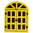 thumbnail image 4 of RENACLIPY Wooden Window Chalkboard Sign in Yellow - Decorative Home and Shop Message Board, 4 of 8