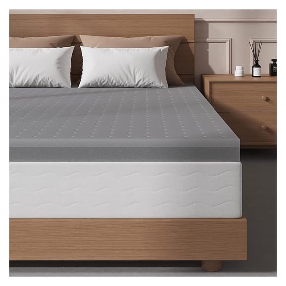 Extra Firm Mattress Topper Twin Size 4 Inch - Firm Memory Foam Mattress Topper for Back - Ventilated High Density Foam Cooling Bed Topper - No Odor, Certified
