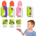 thumbnail image 2 of Cuchillo de plástico con impresión 3D de zanahoria para niños, juguete pequeño con tarjeta de empuje para descompresión, novedad de 2023, 2 of 4
