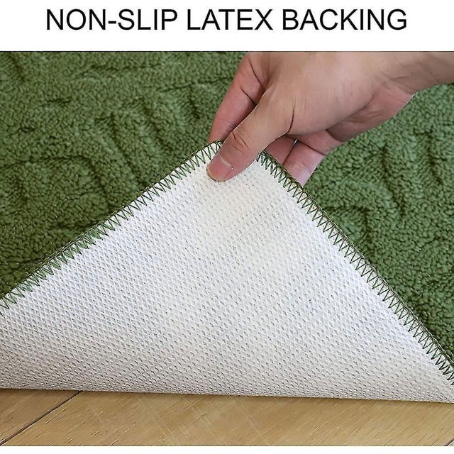 Felpudo de interior, felpudo de entrada, 30 x 18 pulgadas, alfombra de cocina de perfil bajo, lavable a máquina