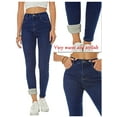 thumbnail image 3 of Inevnen Women Fleece Lined Jeans Winter Warm Thicken Skinny Stretch Denim Pants Jeggings, 3 of 6