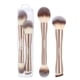 thumbnail image 1 of Brochas de maquillaje MAANGE Foundation, 2 unidades, doble punta, color dorado, 1 of 7