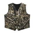 thumbnail image 4 of Garronmavis Gray Camo Hunting Boys Vest Size 7-8 Versatile Sleeveless Slim Fit Vests Outfit Lightweight Formal Waistcoat Vests with Pockets Stylish Boy's 3 Button Formal Suit Vest, 4 of 7