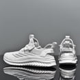 thumbnail image 3 of Men's Air Cushion Running Shoes, Breathable Mesh Athletic Sneakers, Lightweight Lace-Up Footwear with Shock Absorption for Gym, Jogging, and Everyday Wear, 3 of 10