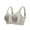 Gray, variant on Women's One-Shoulder Bra with Removable Pads, Solid Color Seamless Wireless Everyday Bra