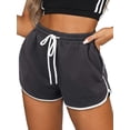 thumbnail image 2 of Womens Workout Shorts with Pockets Tie Dye Athletic Shorts Plain Lounge Shorts, 2 of 5
