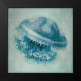thumbnail image 2 of Marrott, Stephanie 12x12 Black Modern Framed Museum Art Print Titled - Jelly Fish II, 2 of 5