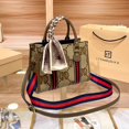 thumbnail image 3 of Bolso de mano de marca de lujo de alta gama, práctico y atmosférico, de gran capacidad, con un solo hombro cruzado con empalme de moda, 3 of 5