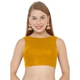 thumbnail image 1 of eloria Women's Blouse Tie Up And Backless Top Color: Yellow Gold | Size: 34, 1 of 5