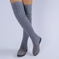 thumbnail image 5 of YOUYEDIAN Knee High Boots for Women Stretch Breathable Sock Booties Comfy Fashion Wedge Heel Shoes, 5 of 5