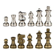 Odysseus Metal Weighted Chess Pieces with 2.5 Inch King and Extra Queens Pieces Only No Board