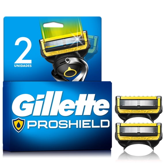 Cartucho de Rastrillo Gillette Proshield con 5 Hojas para Rasurar la Barba 2 pzas