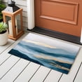 thumbnail image 4 of Abstract Marble Texture Washable Area Rug 2x3 111 Gradient Mountain Green Forest Art Low-Profile Area Rugs with Non Slip Backing Indoor Floor Carpet for Entrance Living Room Bedroom Home Office, 4 of 9