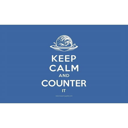 Keep Calm and Counter It! Blue Mana Premium Playmat for MTG Yugioh!
