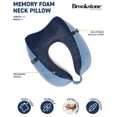 thumbnail image 2 of Brookstone Memory Foam Neck Pillow - Small Soft U-Shaped Neck Support Pillow for Sleeping, Traveling, and Car Comfort, 2 of 7