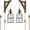 X (2-Pack), variant on 1/2 Pack Plug in Wall Sconces, Farmhouse Rustic Metal Cage Wall Lamp with Wooden Bracket, Plug Into Wall Outlet Hanging Light Fixture for Bedroom Headboard Living Room Decor