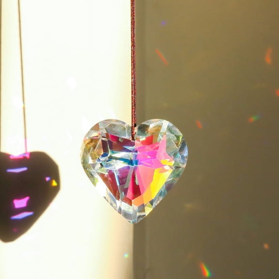 RXIRUCGD Hanging Crystals Suncatchers Glass Pendant, Sun Catchers With Crystals Hanging Crystals Suncatchers For Colored Crystals Prisms Glass Hanging Pendant Christmas Tree Decoration