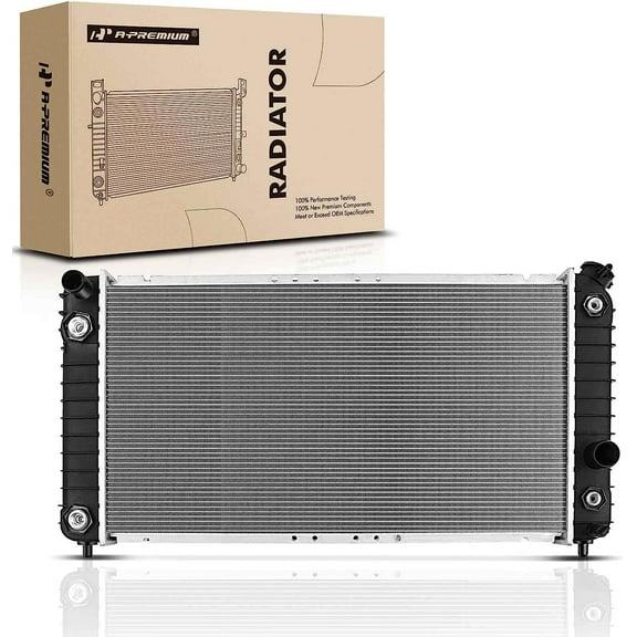 A-Premium Engine Coolant Radiator Assembly with Oil Cooler Compatible with Chevy Blazer, S10 & GMC Jimmy, Sonoma & Isuzu Hombre & Oldsmobile Bravada, 4.3L V6 Engine, Automatic Trans, Replace# 1826