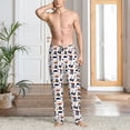 thumbnail image 2 of Daiia Pirate skulls Pattern Men's Sleep Pant with Pockets and Drawstring,Pajama Pants-Medium, 2 of 6
