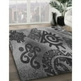 thumbnail image 3 of Ahgly Tapis Rectangulaire Lavable en Machine Intérieur Transitionnel Gris Canon, 5 Pieds x 7 Pieds, 3 of 7