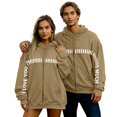 thumbnail image 7 of Valentine's Day Oversized Hoodies Womens I Love You This Much Hoodie Zip-Up Unisex Valentine Holiday Jacket Coat, M Brown, 7 of 7